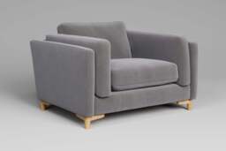 Fusion - Large Chair, Brushed Wool Feel / Pewter - thumbnail 2