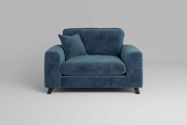 Outlet - Serenity - Loveseat - Soft Woven Chenille Fjord - image 1