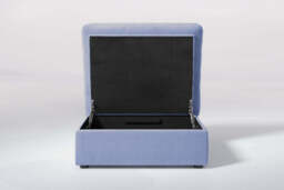 7th Heaven Midi - Large Storage Stool, Brushed Wool Feel / Denim - thumbnail 2