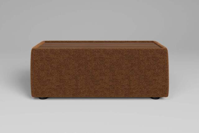 Zen - Side Table - Rearrangeable Modular Sofa, Walnut / Plush Chenille / Maple - image 1