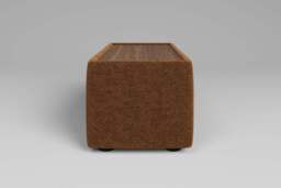 Zen - Side Table - Rearrangeable Modular Sofa, Walnut / Plush Chenille / Maple - thumbnail 4