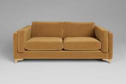 Fusion - 3 Seater Sofa, Luxe Woven Velvet / Old Gold