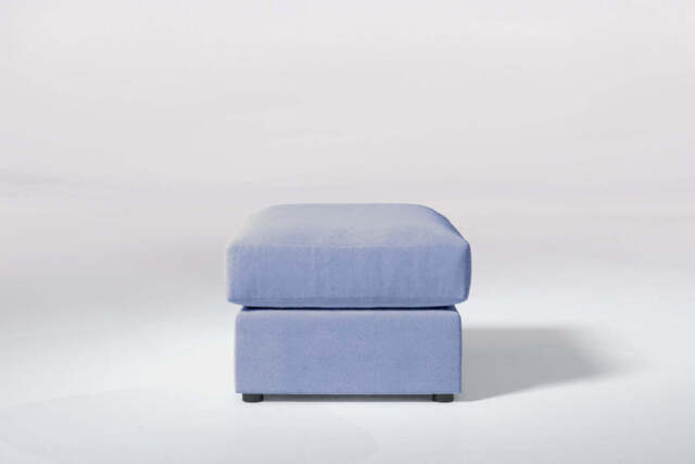 Tranquil - Small Storage Stool, Brushed Wool Feel / Denim - image 1