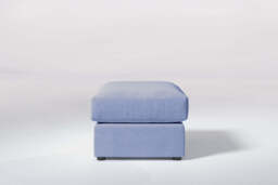 Tranquil - Small Storage Stool, Brushed Wool Feel / Denim - thumbnail 1