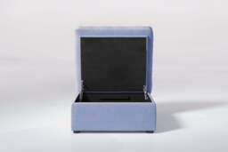Tranquil - Small Storage Stool, Brushed Wool Feel / Denim - thumbnail 2