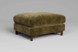 Fusion - Footstool (Large), Soft Woven Chenille / Olive - thumbnail 3