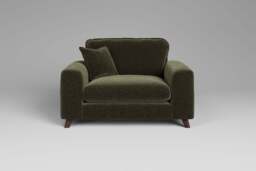 Serenity - Loveseat, Plush Chenille / Woodland Green