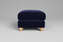 Daydream - Footstool (Small), Soft Touch Velvet / Midnight Blue