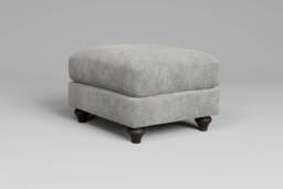 Serenity - Footstool (Small), Soft Woven Chenille / Pure - thumbnail 4