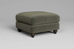 Serenity - Footstool (Medium), Luxe Woven Velvet / Pine - thumbnail 4