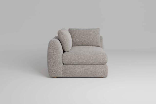 Zen - All-in-one - Corner, left & right arm, Boucle / Mink / Standard Back Cushions - image 1