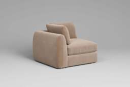Zen - All-in-one - Corner, left & right arm, Boucle / Mink / Standard Back Cushions - thumbnail 5