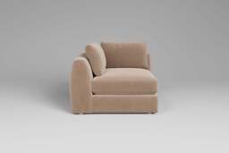 Zen - All-in-one - Corner, left & right arm, Boucle / Mink / Standard Back Cushions - thumbnail 4