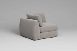 Zen - All-in-one - Corner, left & right arm, Boucle / Mink / Standard Back Cushions - thumbnail 9