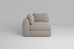 Zen - All-in-one - Corner, left & right arm, Boucle / Mink / Standard Back Cushions - thumbnail 1