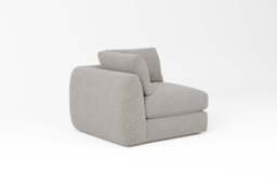 Zen - All-in-one - Corner, left & right arm, Boucle / Mink / Standard Back Cushions - thumbnail 2