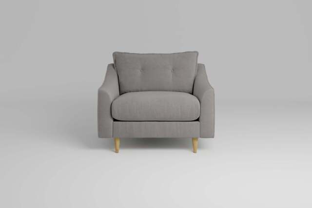 hush - Loveseat, Brushed Wool Feel / Pewter - image 1