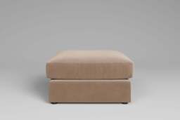 Tranquil - Large Storage Stool, Soft Touch Velvet / Soft Mink