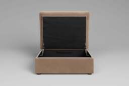 Tranquil - Large Storage Stool, Soft Touch Velvet / Soft Mink - thumbnail 3