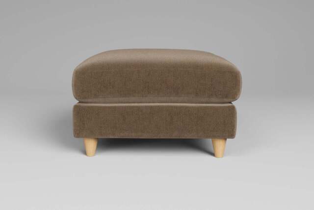 7th Heaven Midi - Footstool (Medium), Luxe Woven Velvet / Mocha - image 1