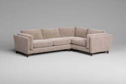 Fusion - Small Corner Sofa, Cotton Blend / Bisque - thumbnail 3