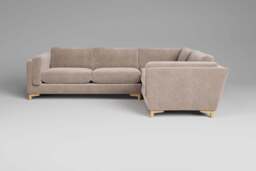 Fusion - Small Corner Sofa, Cotton Blend / Bisque - thumbnail 1