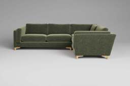 Fusion - Small Corner Sofa, Cosy Textured Weave / Pistachio - thumbnail 1