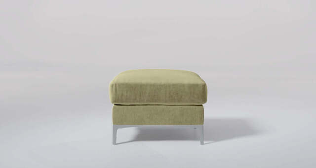melody - Footstool, Cotton Blend / Jade - image 1