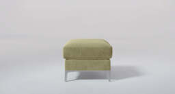 melody - Footstool, Cotton Blend / Jade - thumbnail 2