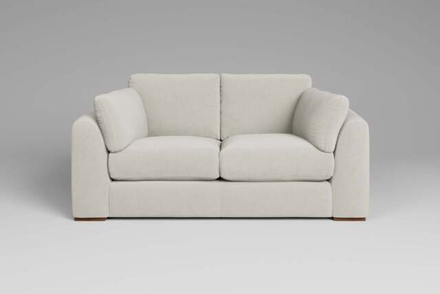 Muse - 2 Seater Sofa, Luxe Woven Velvet / Snow - image 1