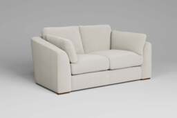 Muse - 2 Seater Sofa, Luxe Woven Velvet / Snow - thumbnail 3