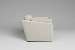 Muse - 2 Seater Sofa, Luxe Woven Velvet / Snow - thumbnail 2