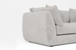 Utopia - 6 Piece - Rearrangeable Modular Sofa, Soft Woven Chenille / Pure / Tailored Trim - thumbnail 3