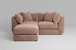 Utopia - 2 Piece with Footstool - Rearrangeable Modular Sofa, Cotton Blend / Chai / Casual Trim - thumbnail 1