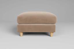 7th Heaven Midi - Footstool (Medium), Soft Touch Velvet / Soft Mink