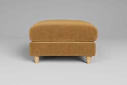 Cloud Nine - Footstool (Medium), Luxe Woven Velvet / Old Gold