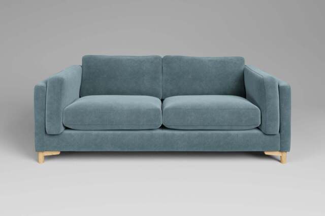 Fusion - 3 Seater Sofa, Cotton Blend / Topaz - image 1