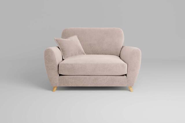 Cloud Nine - Loveseat, Cotton Blend / Bisque - image 1