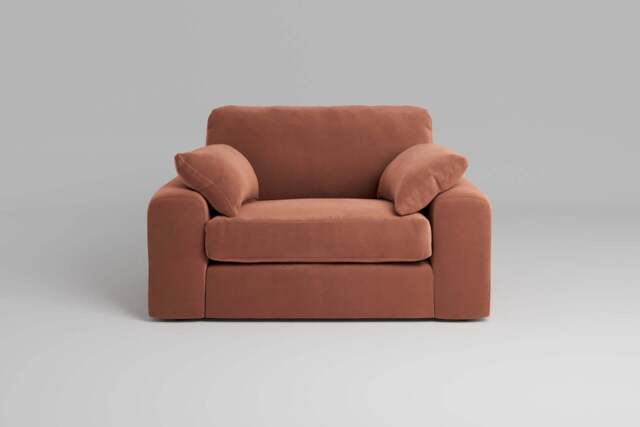 7th Heaven Maxi - Loveseat, Soft Touch Velvet / Cinnamon - image 1