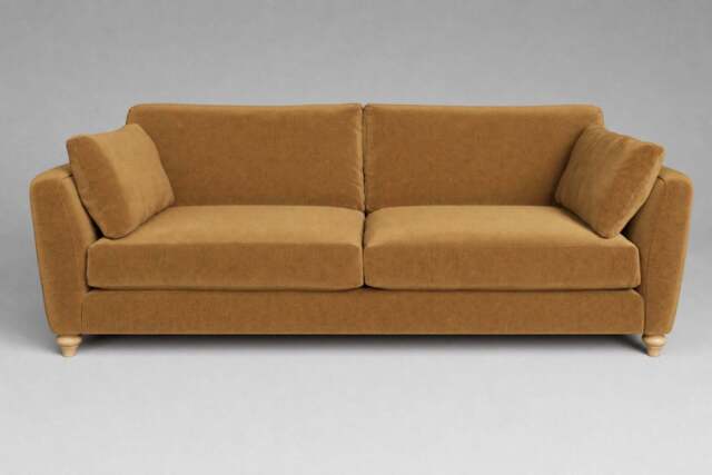Daydream - 4.5 Seater Sofa, Luxe Woven Velvet / Old Gold
