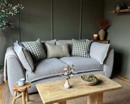 Utopia - 2 Piece - Rearrangeable Modular Sofa, Boucle / Mink / Casual Trim - thumbnail 2