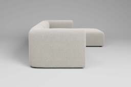 Aura - 3 Piece with Footstool - Rearrangeable Modular Sofa, Boucle / Ivory - thumbnail 2