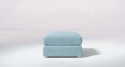 Zen - Footstool, Cotton Blend / Topaz
