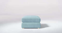 Zen - Footstool, Cotton Blend / Topaz - thumbnail 2