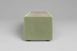 Zen - Side Table - Rearrangeable Modular Sofa, Oak / Brushed Wool Feel / Sage - thumbnail 2