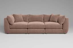 Utopia - 3 Piece - Rearrangeable Modular Sofa, Cotton Blend / Chai / Casual Trim - thumbnail 5