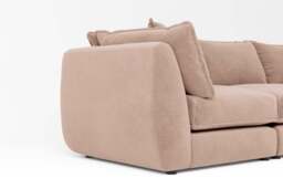 Utopia - 3 Piece - Rearrangeable Modular Sofa, Cotton Blend / Chai / Casual Trim - thumbnail 2