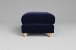 7th Heaven Midi - Footstool (Small), Soft Touch Velvet / Midnight Blue