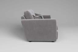Tranquil - 3 Seater Sofa, Brushed Wool Feel / Pewter - thumbnail 3