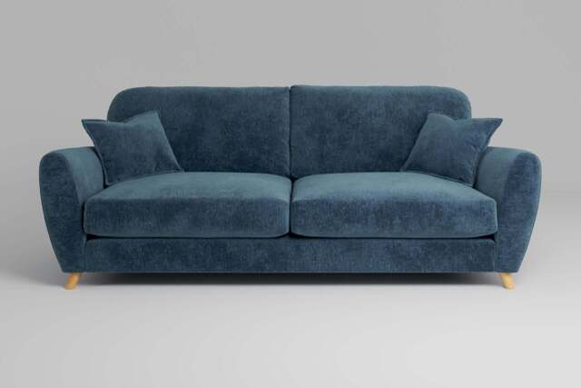 Cloud Nine - 4 Seater Sofa, Soft Woven Chenille / Fjord - image 1